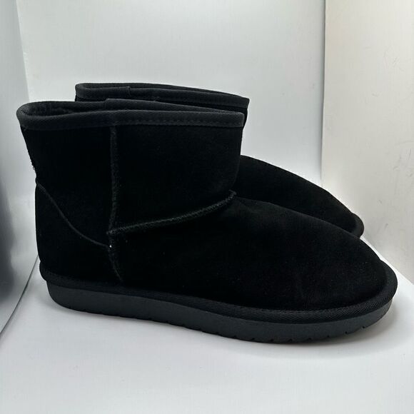 CUSHIONAIRE Women's pull on boot +Memory Foam 11 WIDE BLACK - Picture 1 of 7
